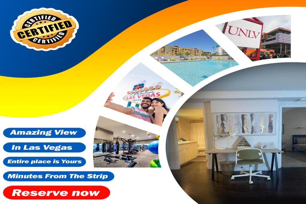 Newly Renovated Apt Near Strip wParking and View