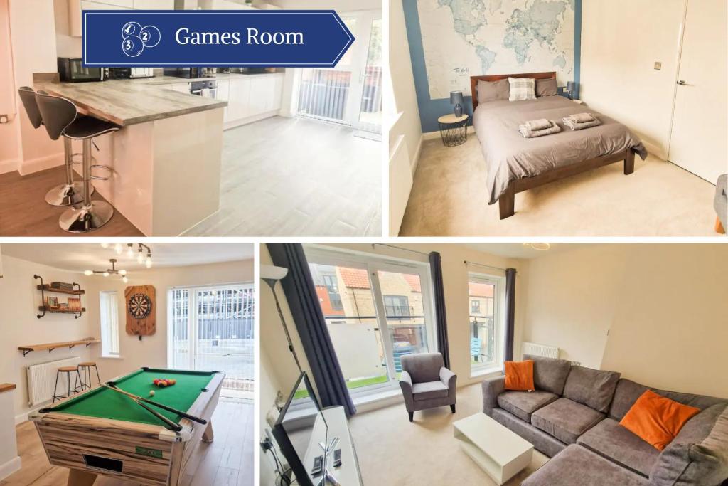 Charming 2BD Townhouse with Games Room