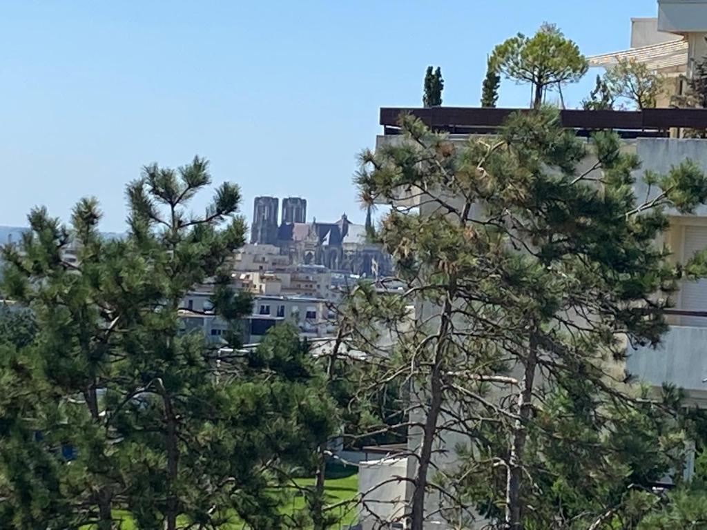 Le Mun-T2, 60m2, balcons, parking, wifi, linge, produits, face à la gerdarmerie, vue cathedrale