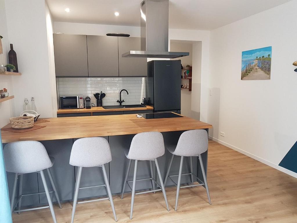 3 pièces avec terrasse arborée