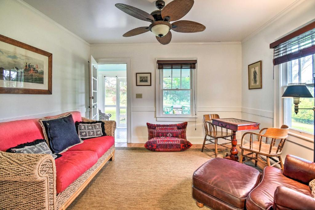 Restored 1920s Cottage on 1 Acre with Fire Pit